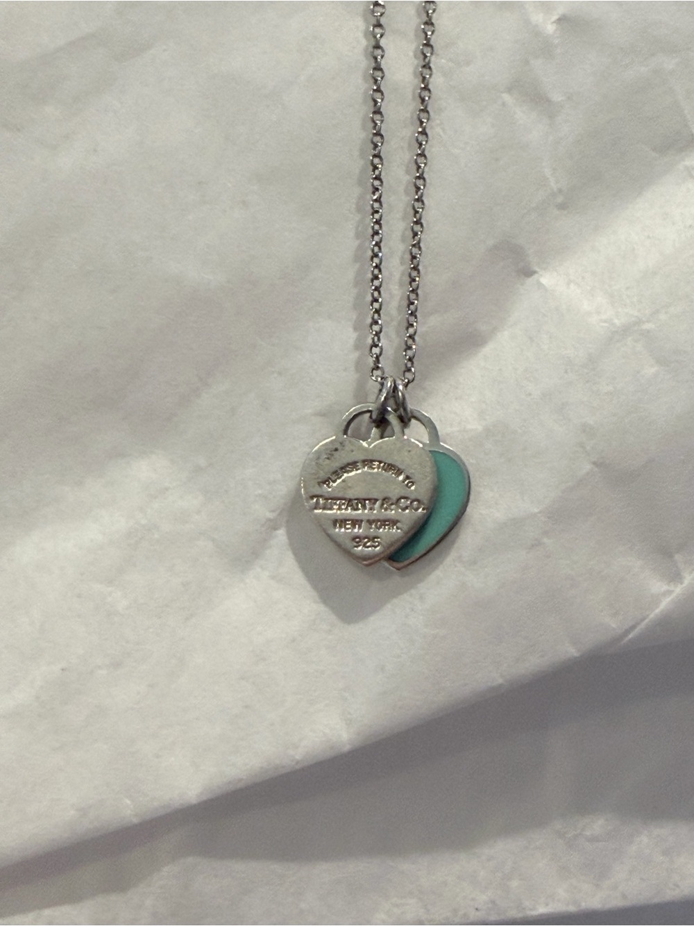 Tiffany & Co. Return to Tiffany Double Heart Necklace